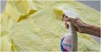 Downy Wrinkle Releaser with wrinkled clothes