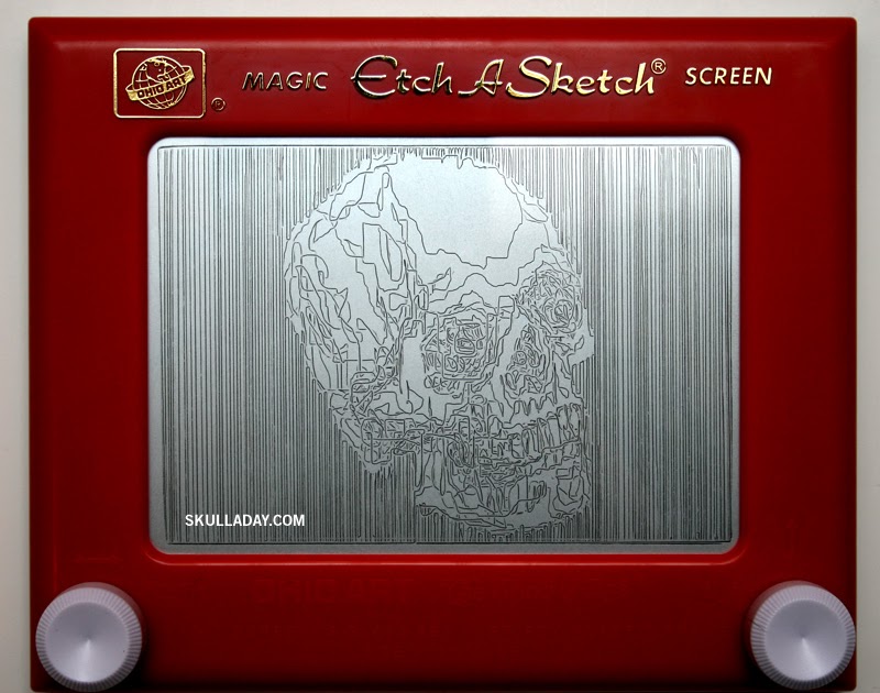 Skull-A-Day: 313. Etch-A-Skull