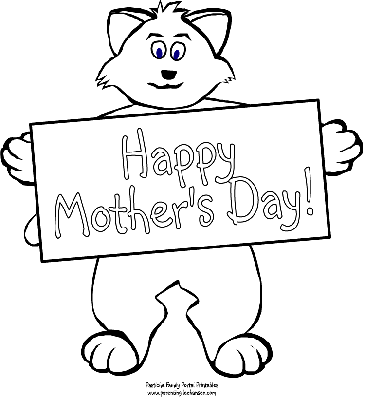 transmissionpress: Free Mother's Day Coloring Pages, Printable Mother's