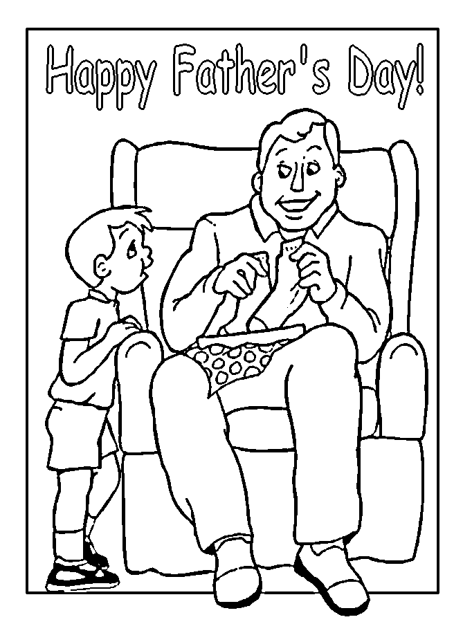 Free Coloring Pages: Fathers Day Coloring Pages, Free Father's Day