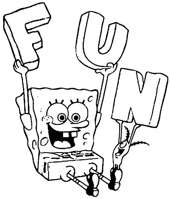 coloring pages of sopngebob - photo #11