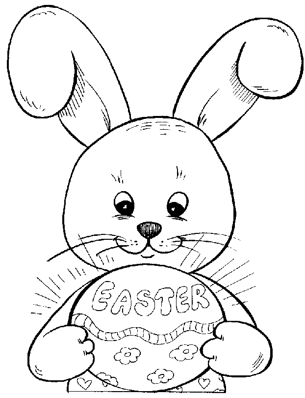 easter bunny coloring pages online - photo #26