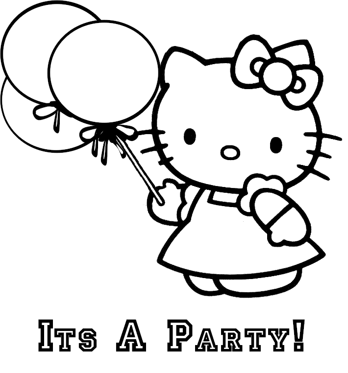 Free Coloring Pages: Hello Kitty Coloring Pages, Hello 