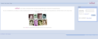 Orkut Screenshot in 2003