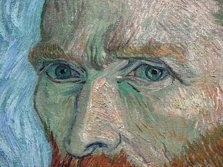 Detalhe do olhar de Vang Gogh num dos seus inúmeros auto-retratos