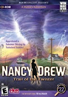 Nancy Drew, Trail of the Twister, pc, game, box, art