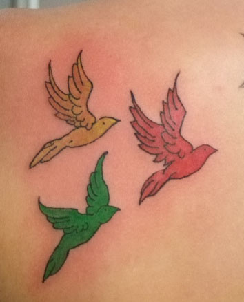 three little birds tattoo. 2. three little birds - marley