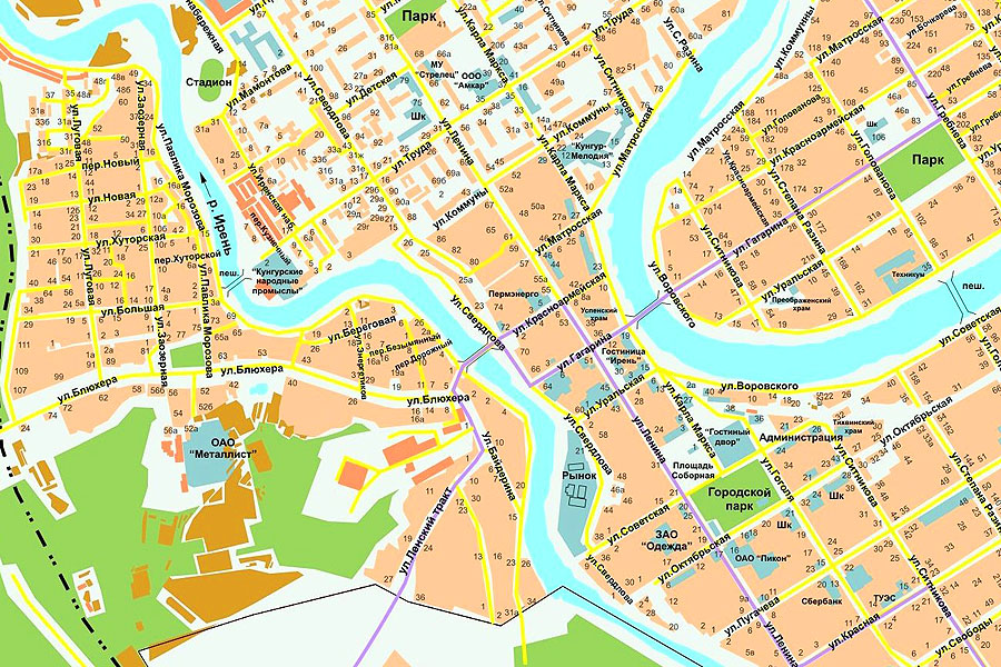 Панорама кунгур карта