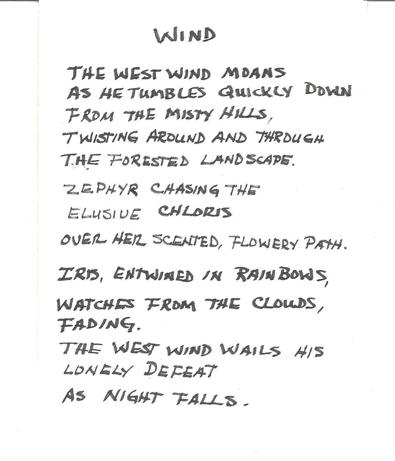SANS SOUCI: FREE VERSE
