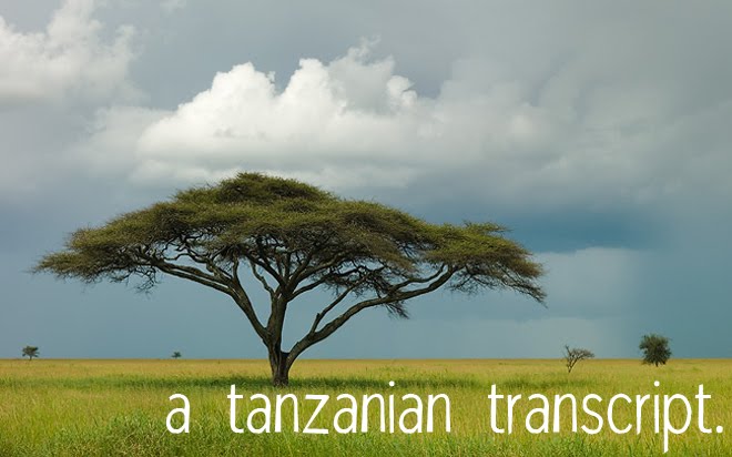 a tanzanian transcript