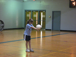 Me serving volleyball:)