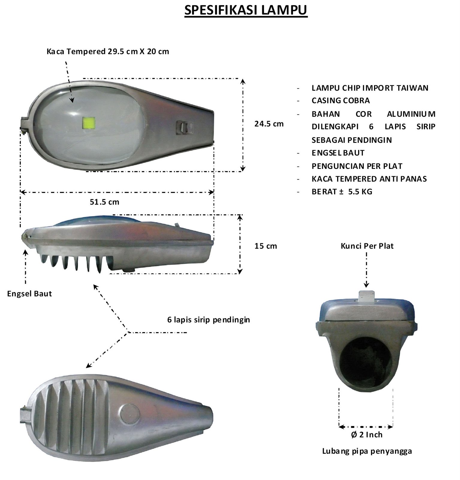 Since 2005 LAMPU  PENERANGAN  JALAN  TENAGA MATAHARI