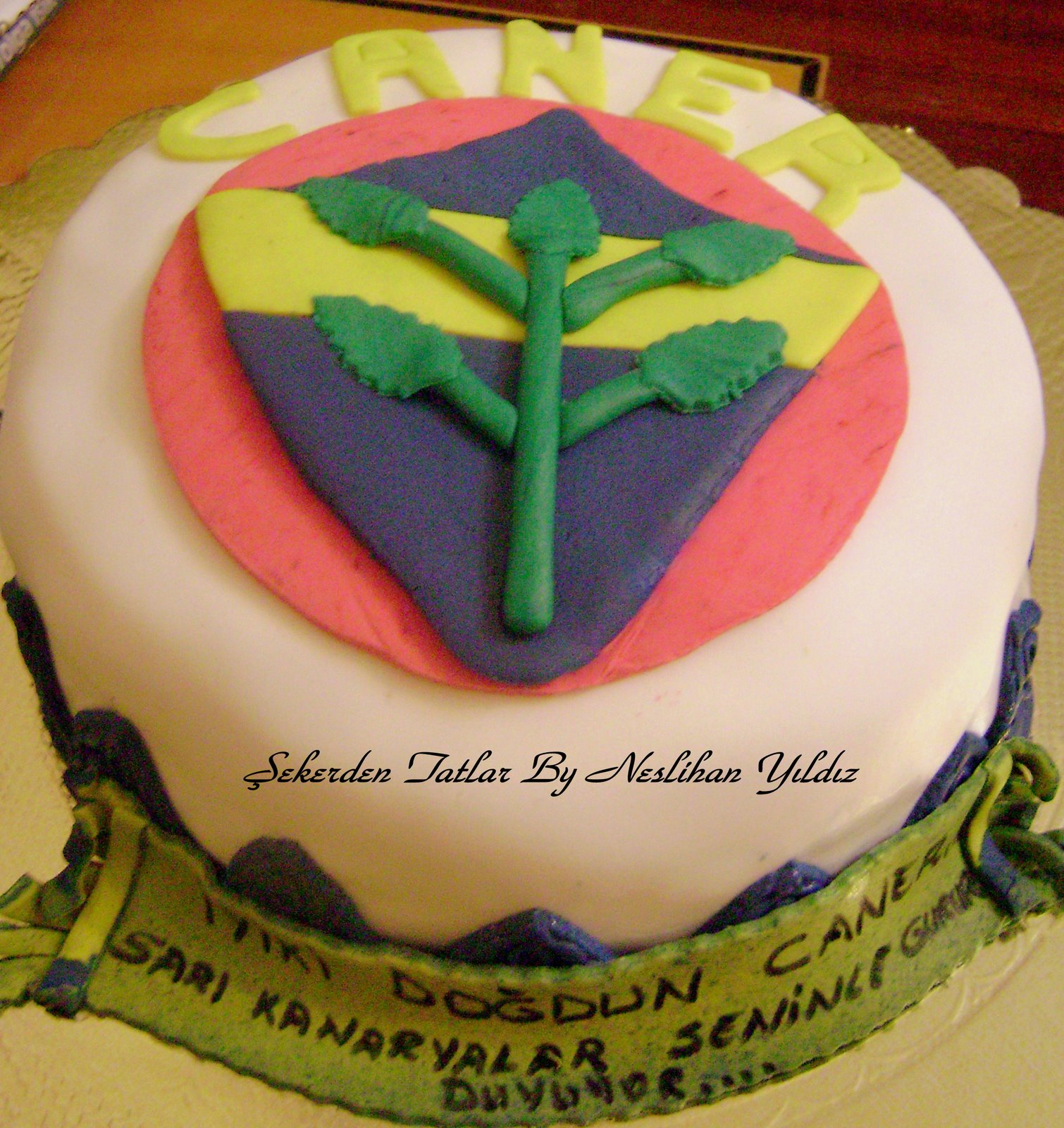 ŞEKERDEN TATLAR BUTİK PASTA NESLİHAN YILDIZ FENERBAHÇE PASTASI