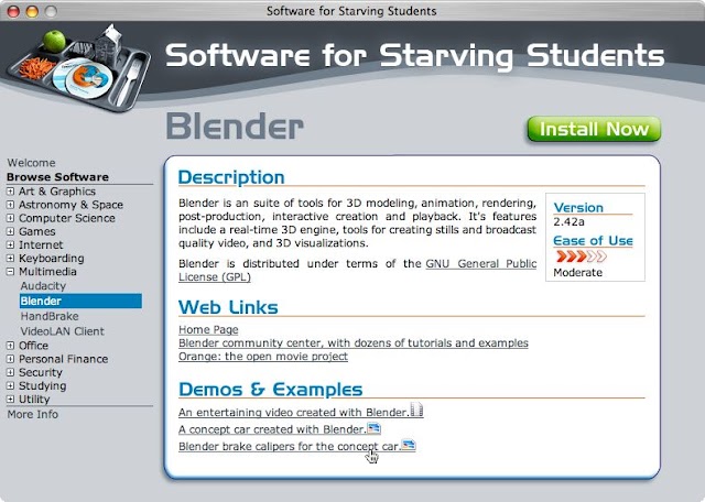 Software for Starving Student, une compilation de logiciels pour les étudiants ... et les autres.