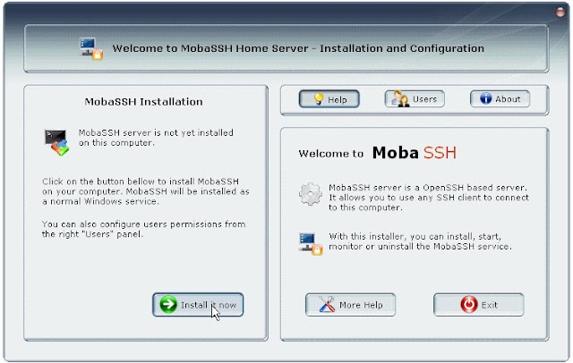 MobaSSH : un serveur SSH gratuit pour Windows