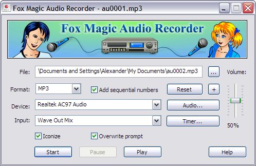 Fox Magic Audio Recorder : un magnétophone évolué pour votre ordinateur