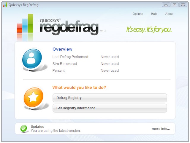 Quicksys RegDefrag  : optimisez votre base de registre