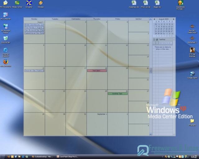 Outlook on the Desktop : affichez le calendrier Outlook sur votre bureau