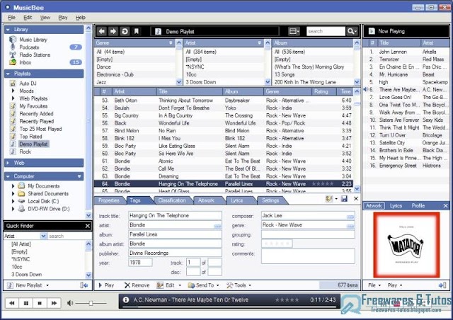MusicBee : un logiciel tout-en-un pour gérer votre musique