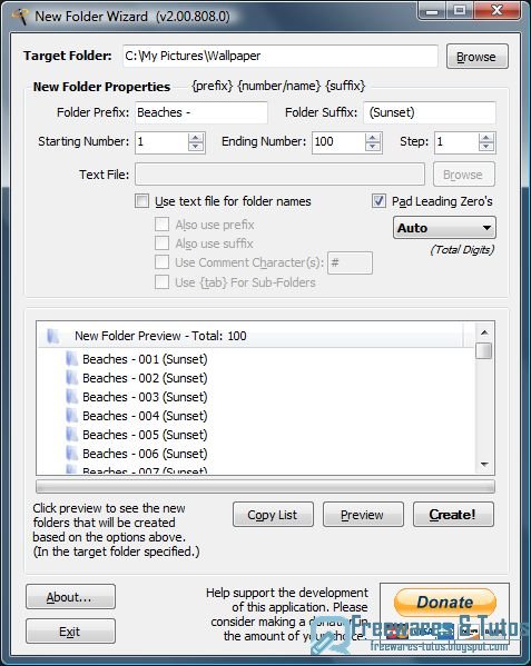 New Folder Wizard : créez plusieurs dossiers en une seule opération