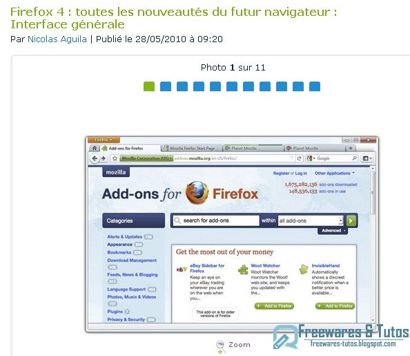 Le site du jour : les nouveautés de Firefox 4
