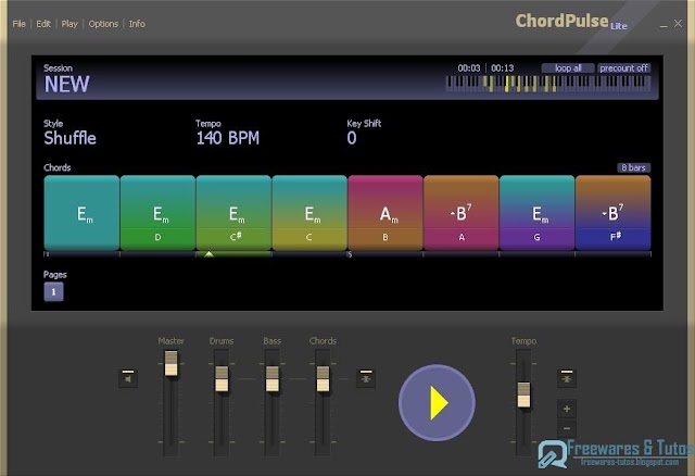 ChordPulse Lite : un logiciel d'accompagnement musical gratuit