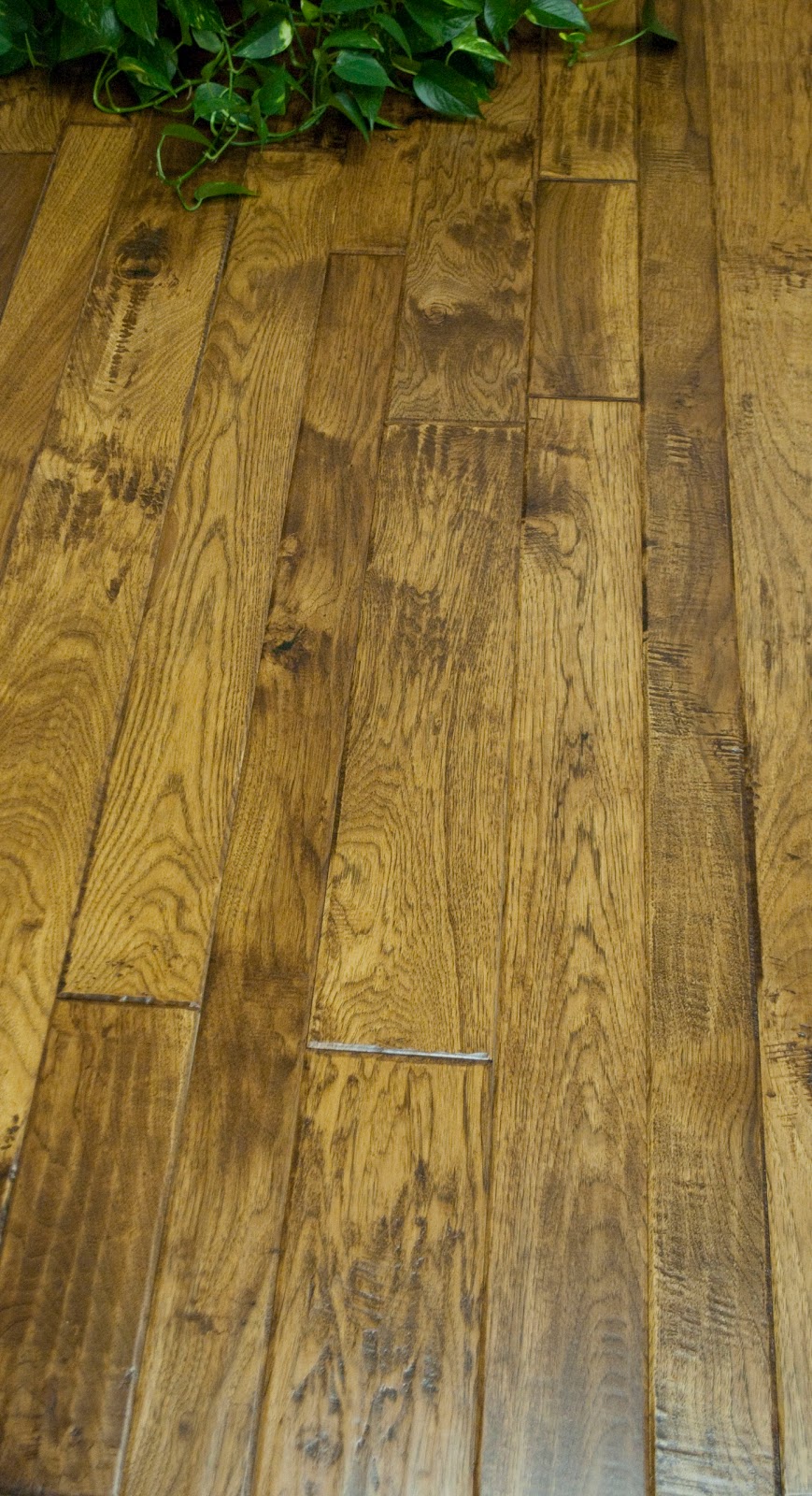 Shamrock Plank Flooring Our Handscraped Hickory 3",4",5" Pilsner from