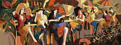 Women in Painting by Israeli Artist Isaac Maimon