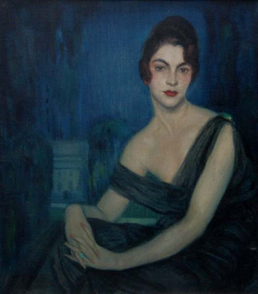 Art Deco Painting by Spanish Artist Federico Beltrán Masses