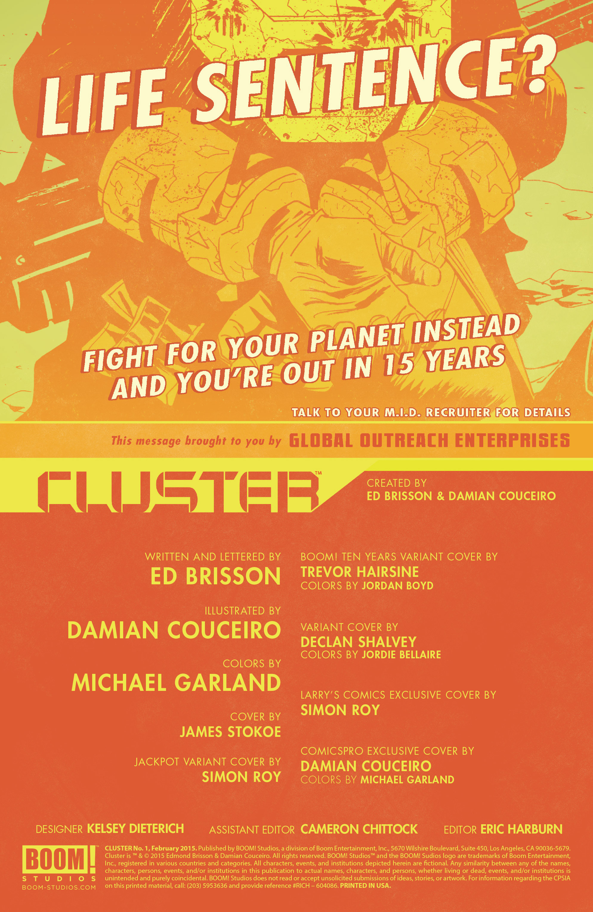 Read online Cluster comic -  Issue #1 - 2