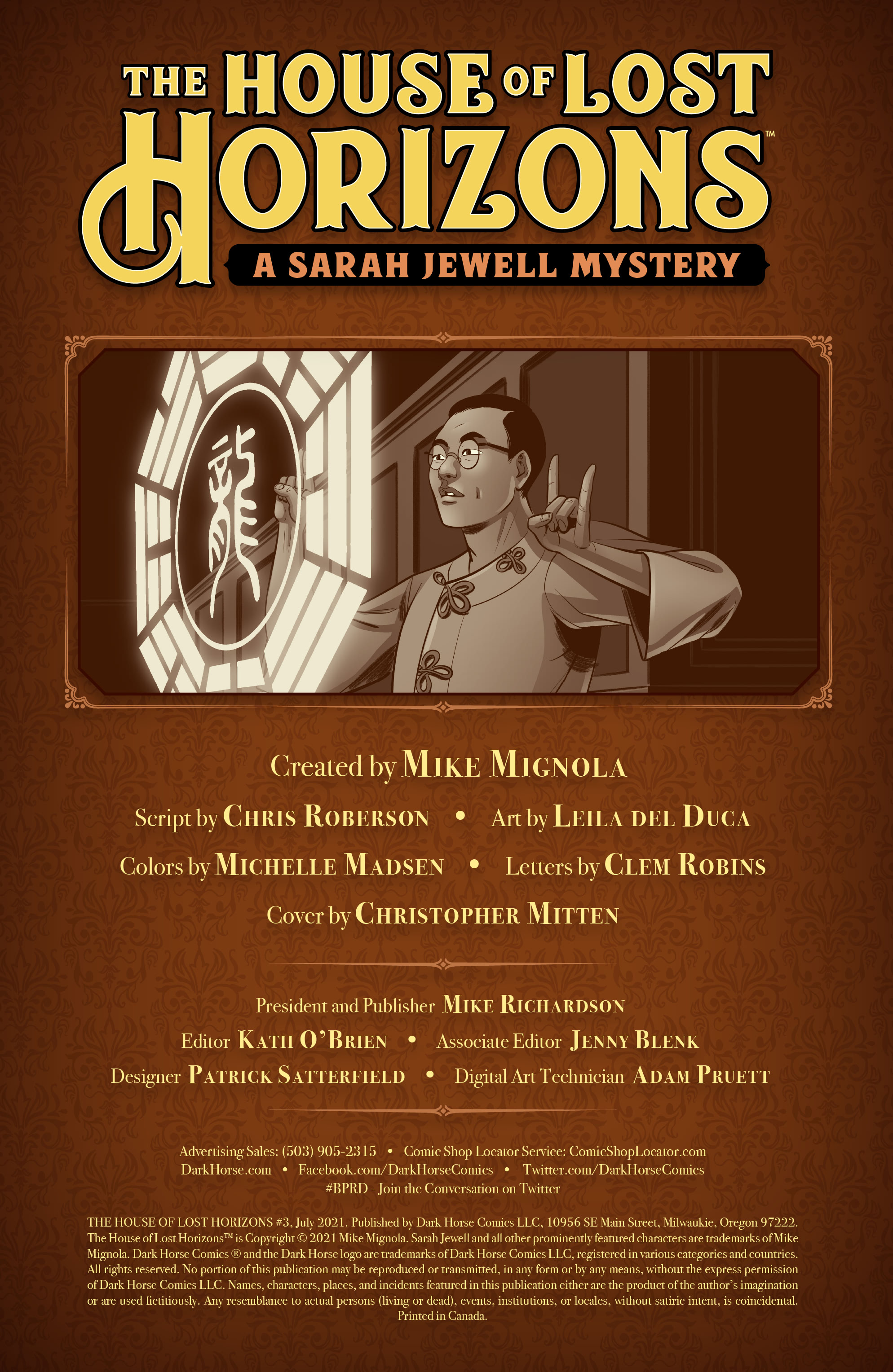 Read online The House of Lost Horizons: A Sarah Jewell Mystery comic -  Issue #3 - 2