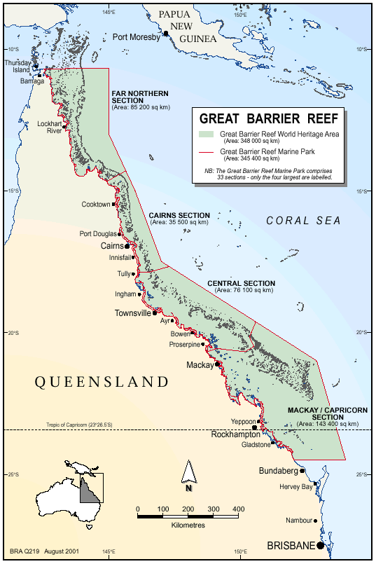 Great Barrier Reef World Map - United States Map