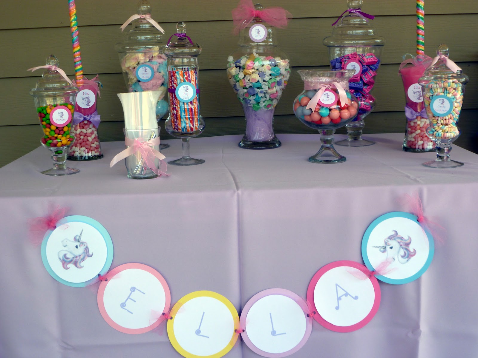 Spoonful of Sugar Custom Candy Buffets Whimsical Unicorn Party