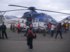 Kri Kri in helcopter Iceland