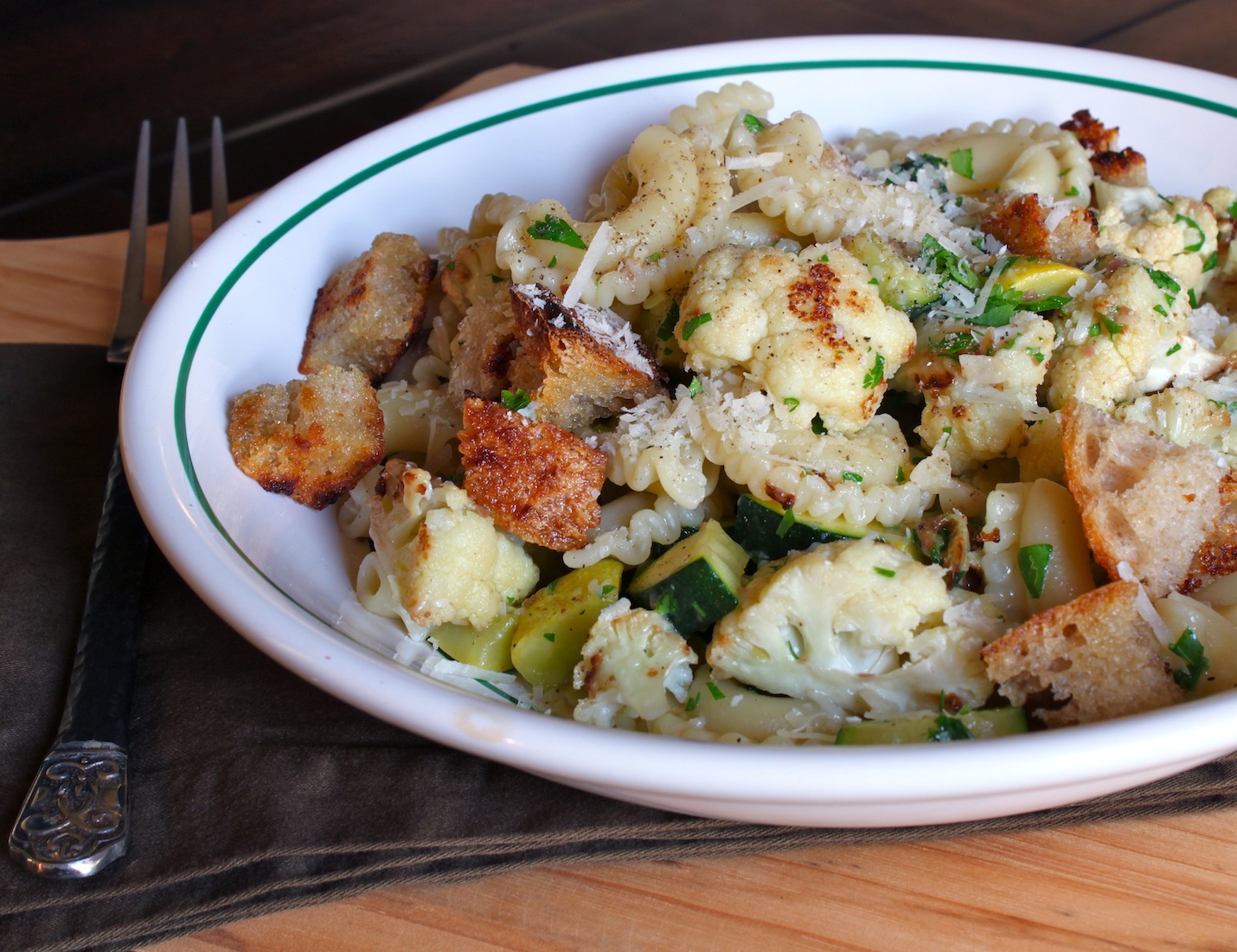 There's a Newf in My Soup! Orecchiette with Cauliflower, Anchovies