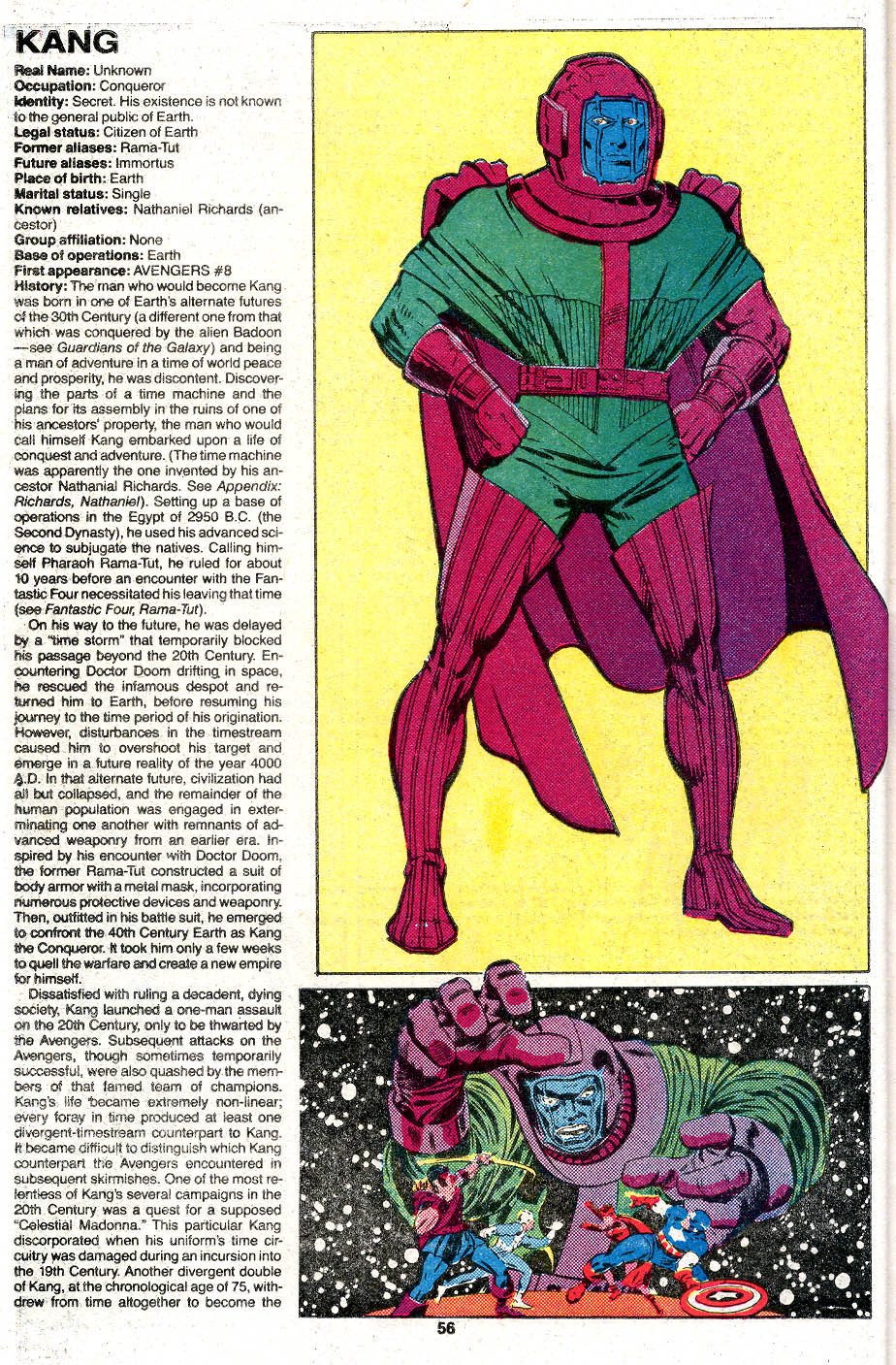 Read online The Official Handbook of the Marvel Universe Deluxe Edition comic -  Issue #6 - 58