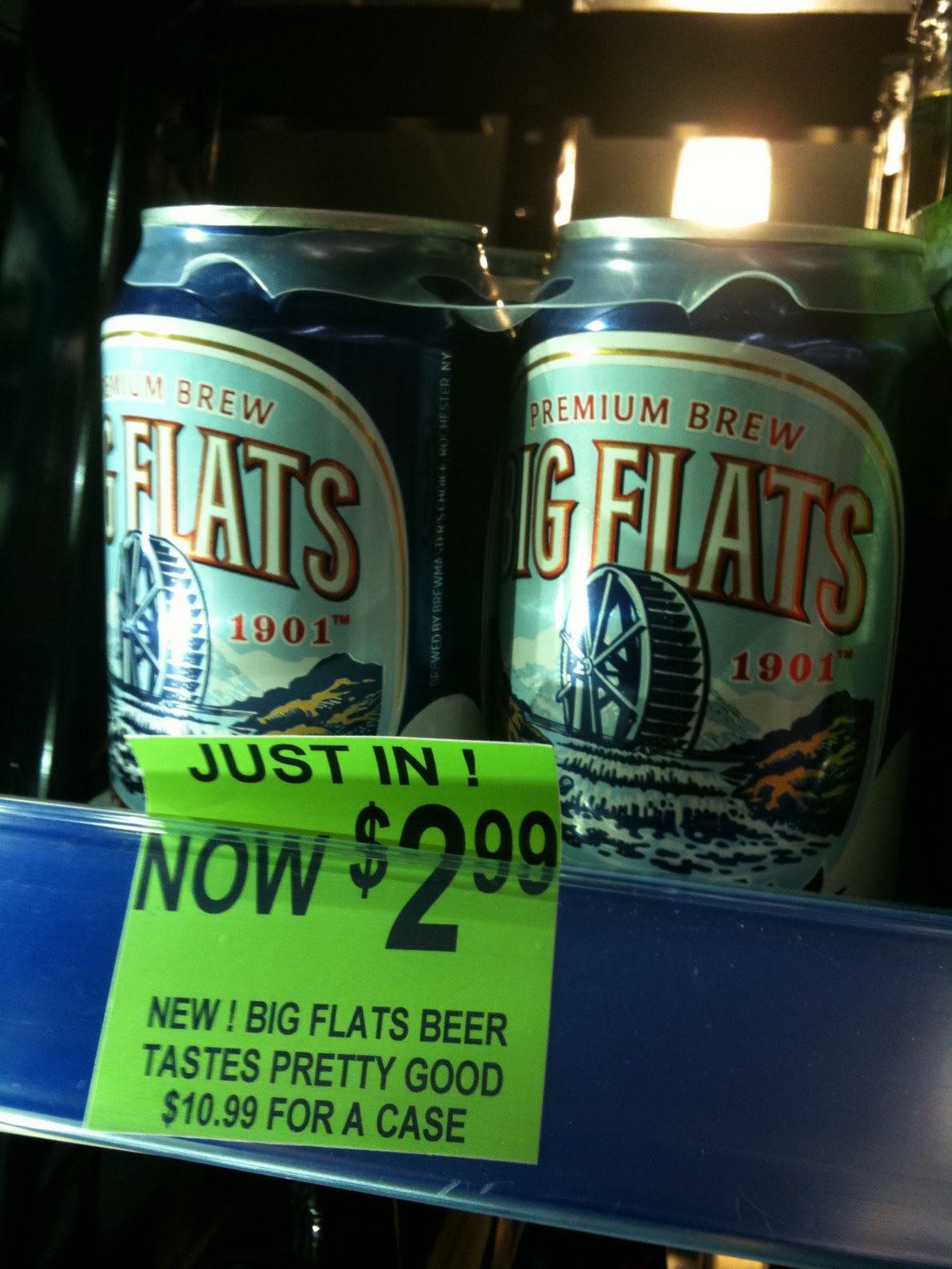 gulp! beer blog. Big Flats 1901 aka "The Walgreens Beer"