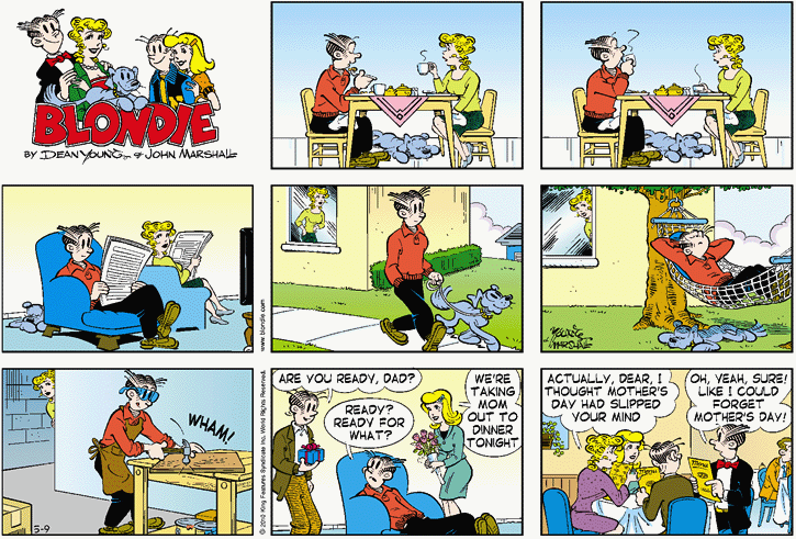 Blondie in the comic strip