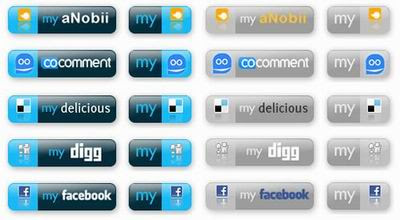 Social Web Button Set1