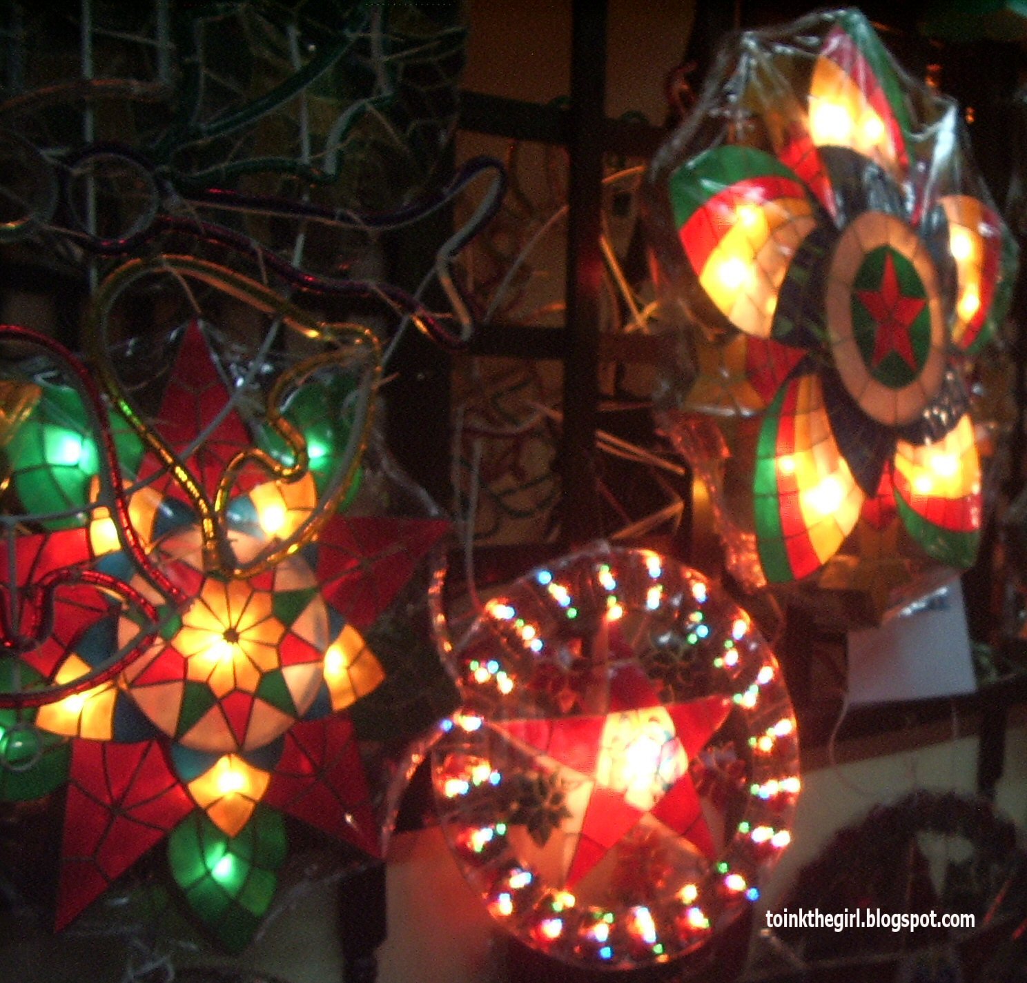 toink girl's views: Philippine Christmas lanterns galore