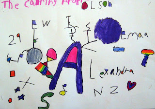 Art is Basic-- Art Teacher Blog: Alphabet Art from the First Graders
