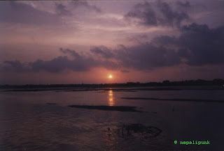 Photo : Sunset in Mumbai Photo : Sunset in Mumbai
