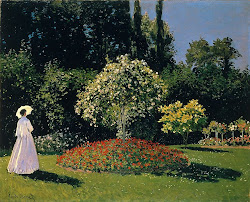 Claude Monet - Mulher de Branco no Jardim