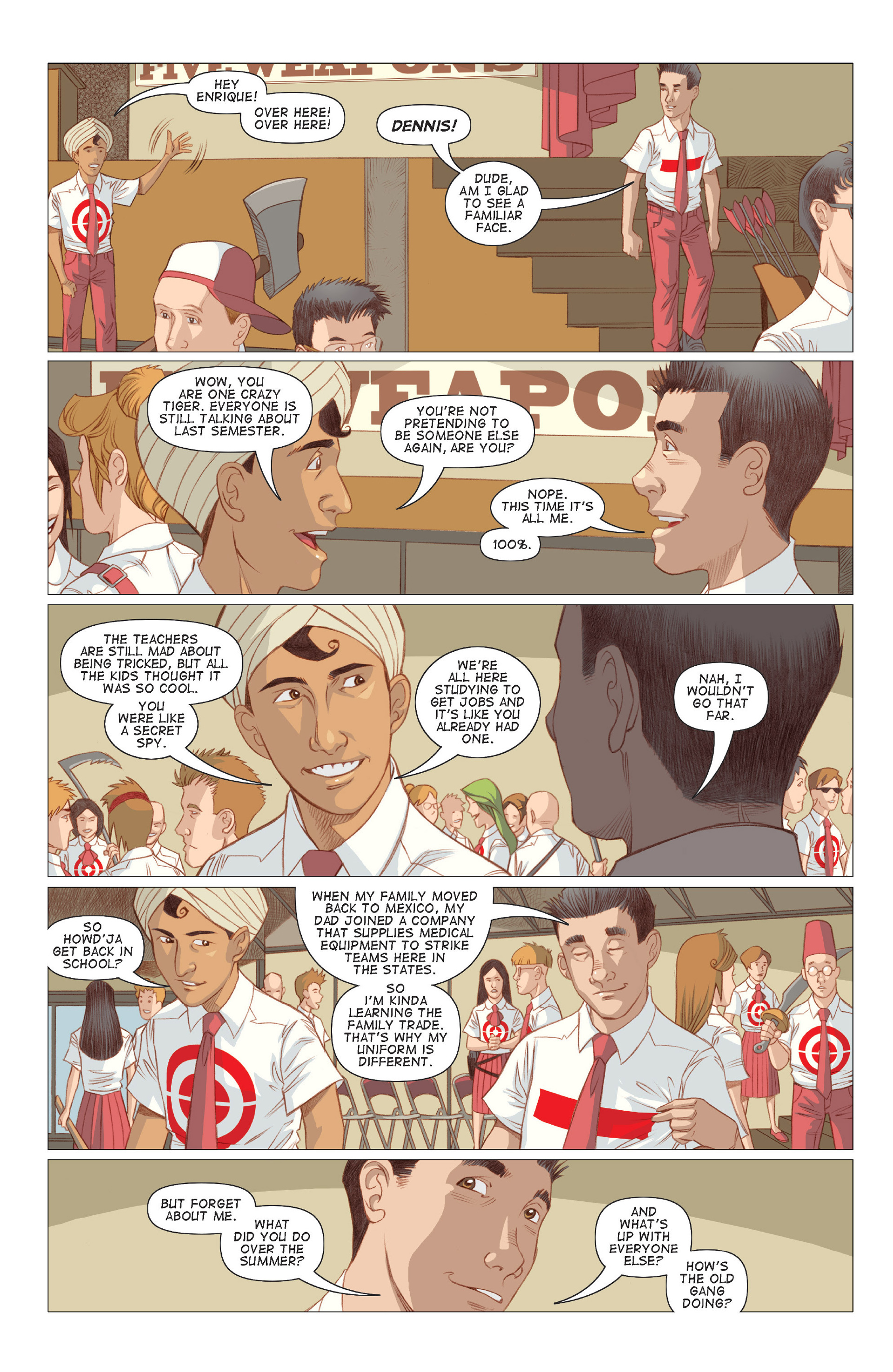 Read online Five Weapons comic -  Issue #6 - 7