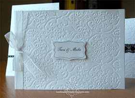 Handmade By Meda Simple Black And White Wedding Invitations
