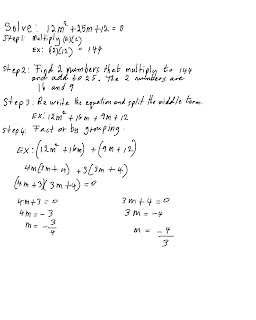 Algebra 2: QUADRATIC EQUATIONS