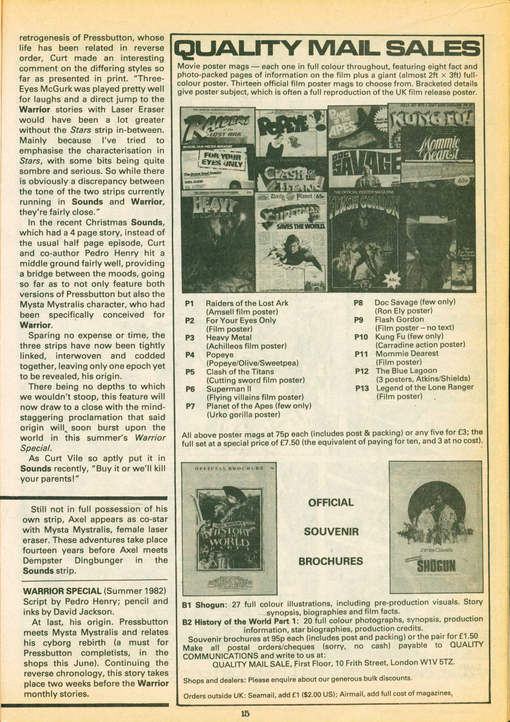 Read online Warrior comic -  Issue #2 - 15