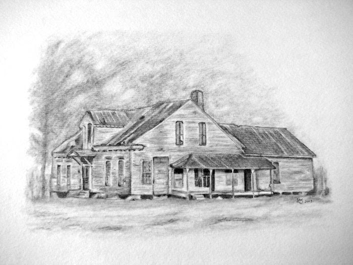 Pencil Portraitworks Drawing of An Old HousePart 4Finale!
