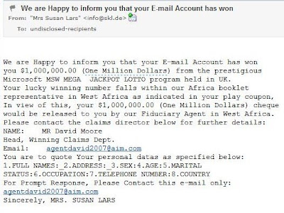 Mega Million Lotto Winner