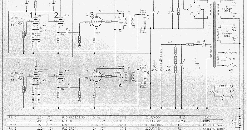 3V Tube Amplifier Schematic